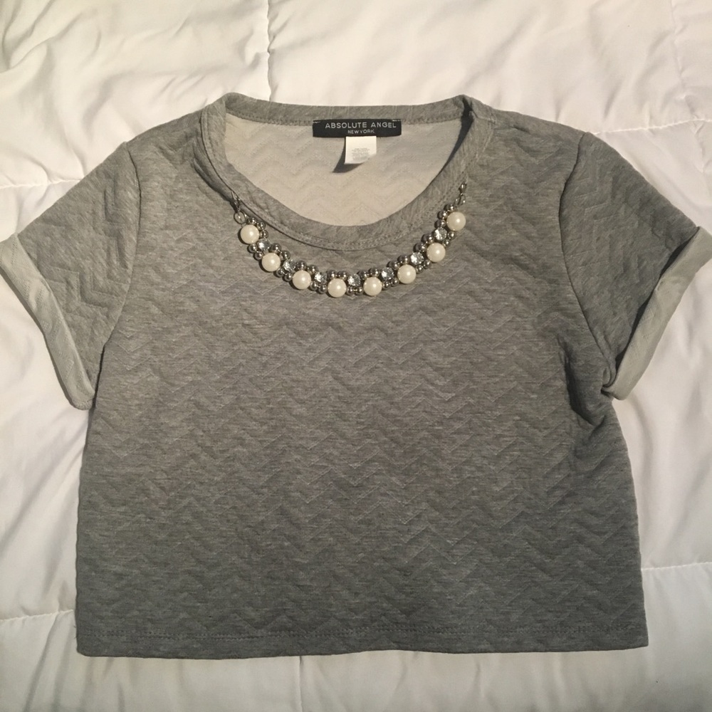 Cropped Necklace Shirt